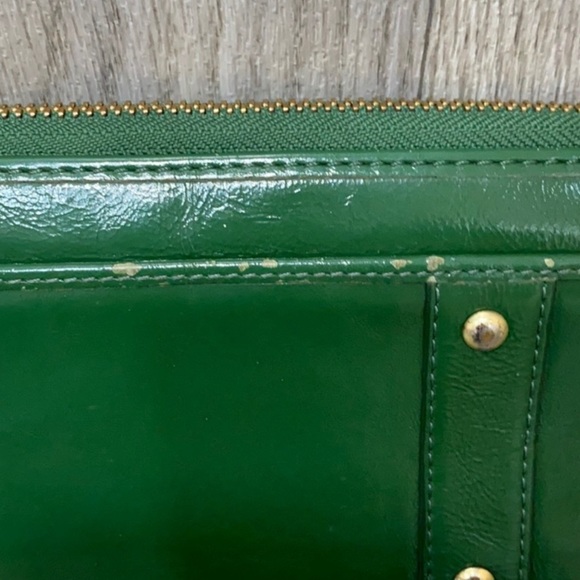 *RARE* Coach Vintage Green Zip-around Wallet “Zoe” - Picture 4 of 8